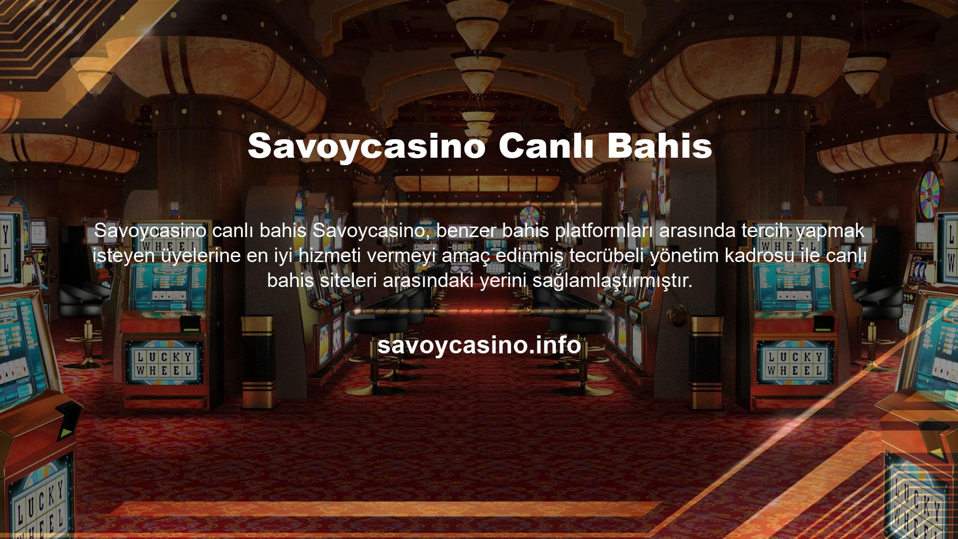 Savoycasino 50'den fazla oyun türü arasında bahis oynayabilir ve ayda 40