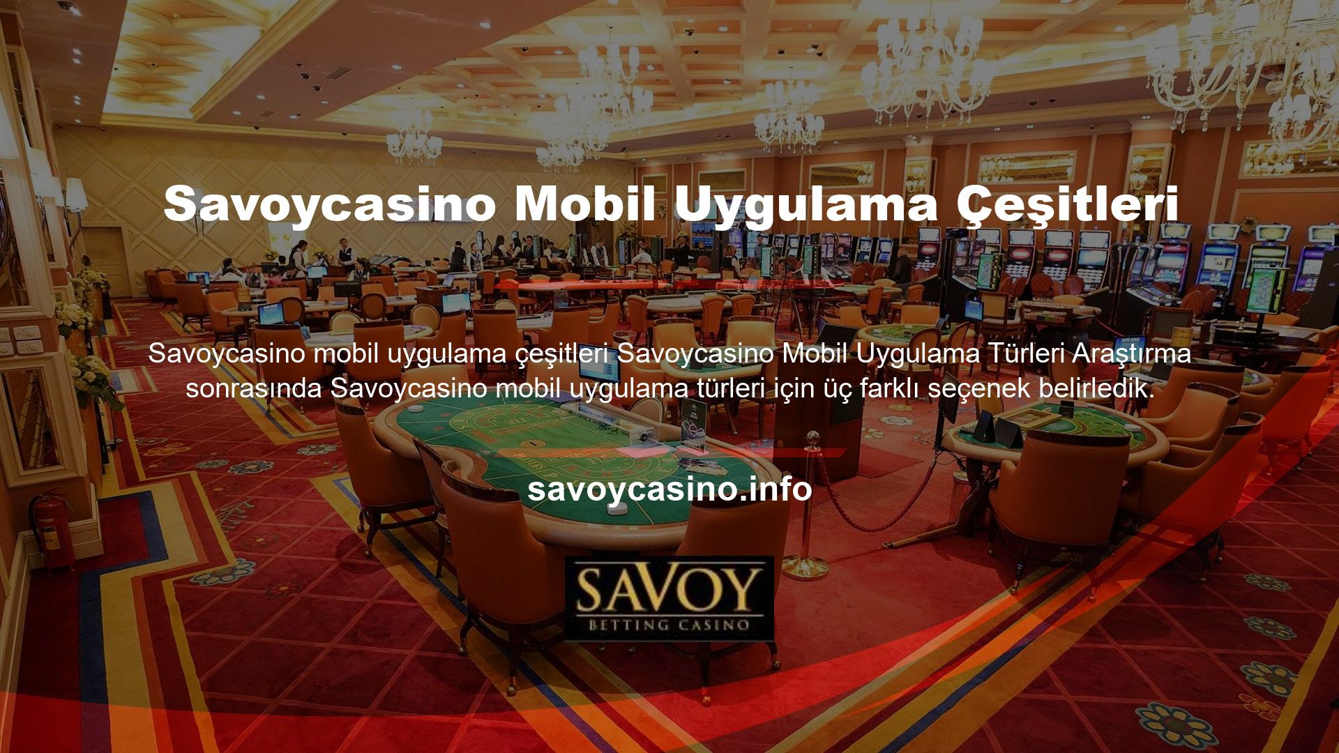 Savoycasino iPhone uygulaması, iOS işletim sistemine sahip cep telefonu sahibi kullanıcılara yöneliktir