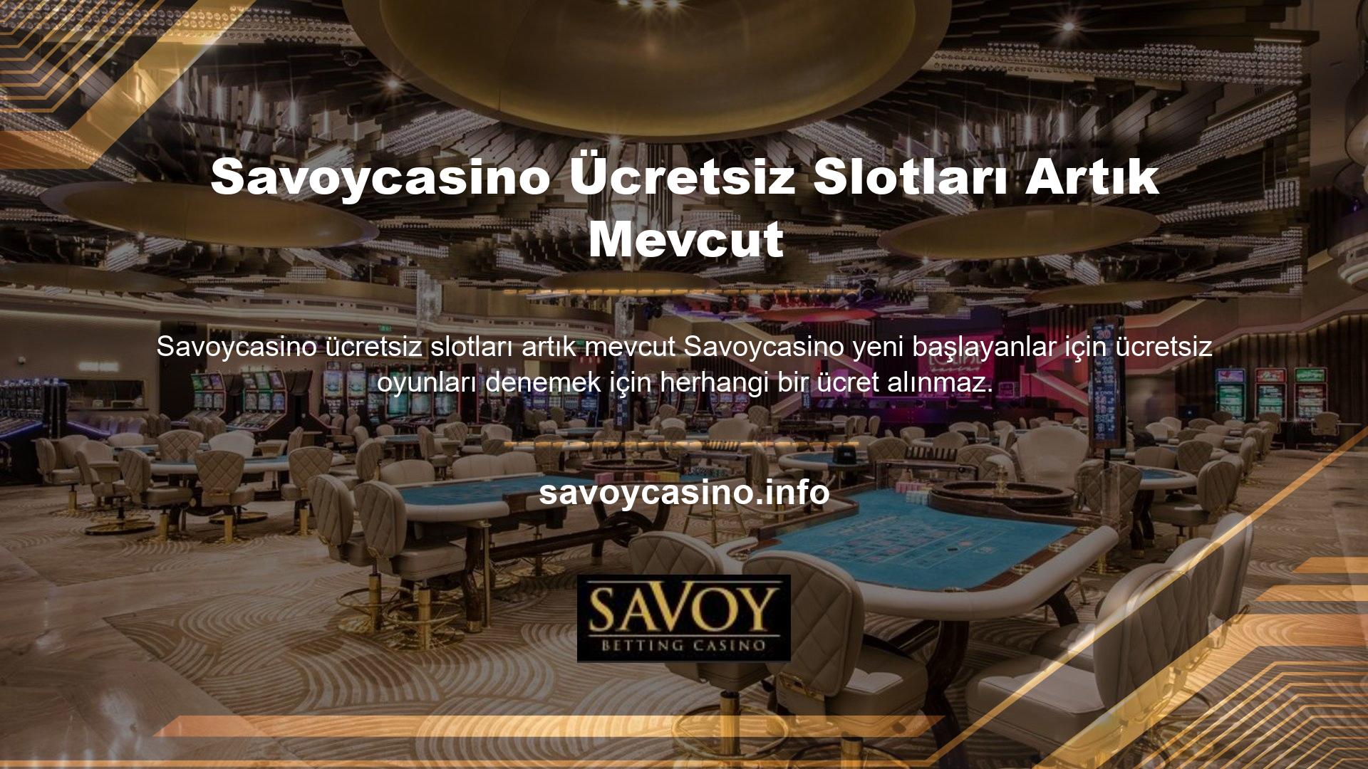 Savoycasino ücretsiz slotlarının bu sürümü, risksiz bir oyun deneyimi sunduğu için denemeye değer